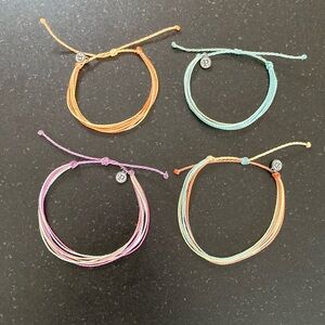 *Bundle* Pura Vida 2 bracelets and 2 anklets, adjustable size, multicolored